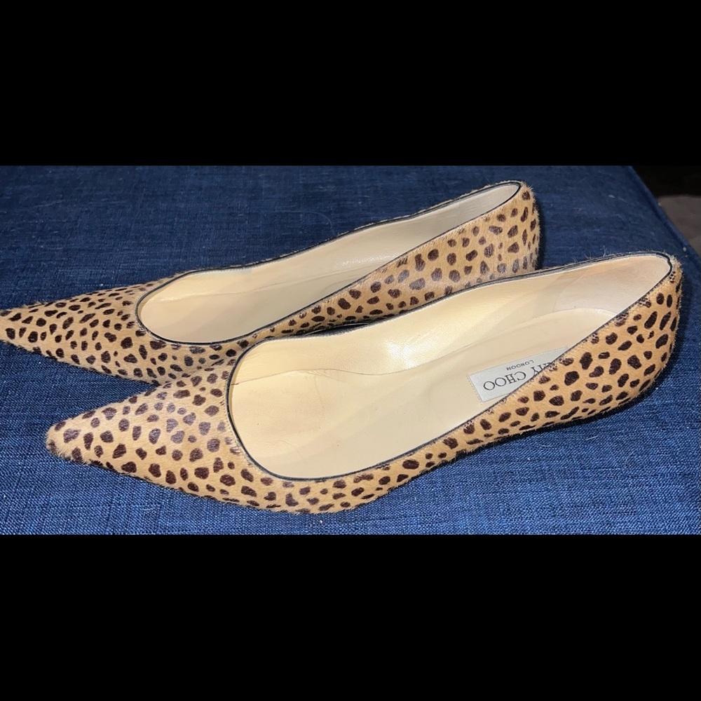 Jimmy Choo Leopard Print Pumps - image 1